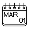 Monthly calendar icon.